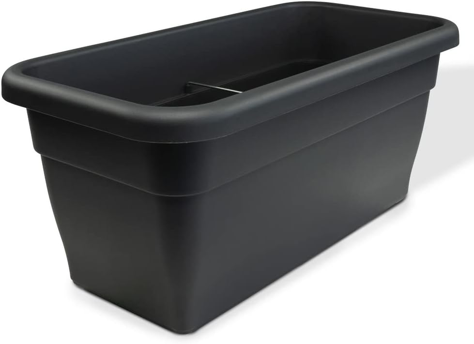 Länglicher Pflanzkübel – 1 Stück – Pp-kunststoff – Uv- Und Witterungsbeständig – Für Garten, Balkon, Terrasse – 80 X 39 Cm, Anthrazit