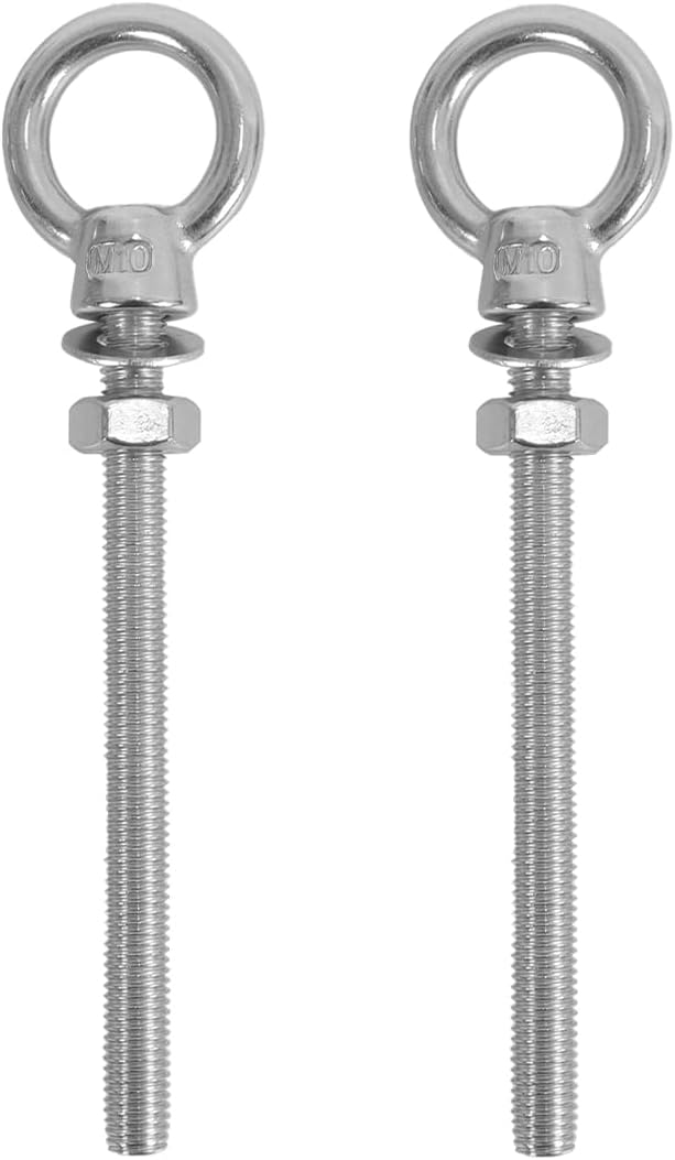 Augenschraube – 2er-pack – Edelstahl 316 – Hebe- Und Aufhängungselemente – M10 X 120 Mm