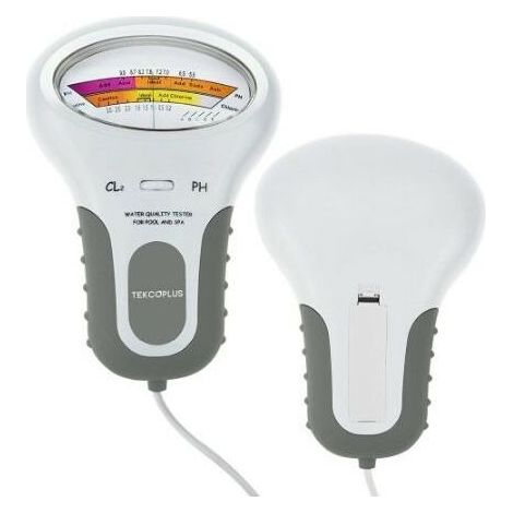 Vurahome - Analyseur De Qualité De L'Eau, Testeur Numérique De Chlore Et De Ph Cl2 Pour Piscines, Analyseur De Qualité De L'Eau De Spa Avec Sonde Pour Piscines Ou Spas De Taille Domestique, 1 Pile Alc