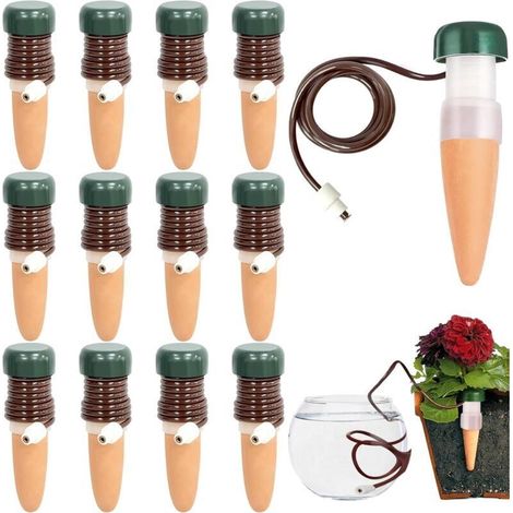 Set Mit 12 Selbstbewässernden Pflanzenspendern, Ideal Für Zimmerpflanzen Und Blumen, Praktischer Spender