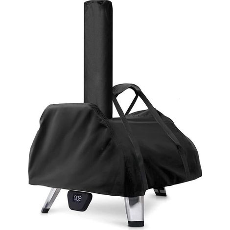 Schwarze Karu 16 Pizzaofenabdeckung (81 X 42 X 21 Cm), Wasserdicht, Wetterfest, Mit Tragetasche Aus Oxford-gewebe, 81 X 42 X 21 Cm