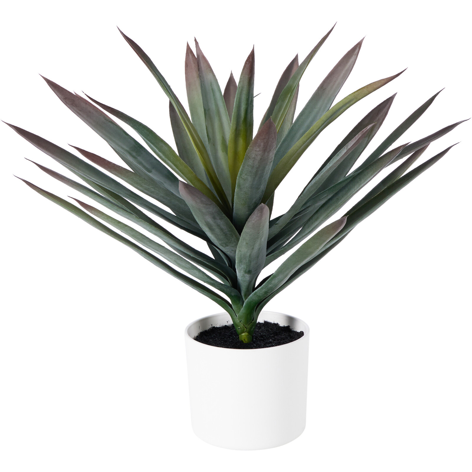 Künstliche Dekorationspflanze Orno, Ø 40 X 50 Cm, Agave In Weißem Topf
