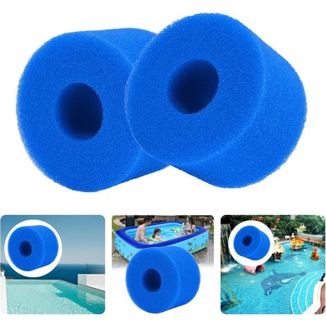 Lot De 2 Cartouches Filtrantes Réutilisables Et Lavables En Mousse Pour Piscine Et Spa, Compatibles Avec Le Modèle Intex S1.-aquaforge