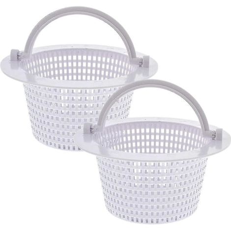 Panier De Rechange Pour Skimmer De Piscine (lot De 2) - Skimmer Mural Pour Piscine Hors Sol By Blanc-aquaforge