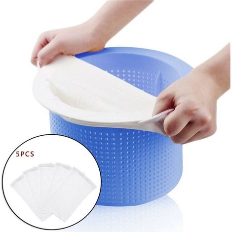 Sac Filtrant Pour Piscine, Purification De L'Eau, Élimination Des Impuretés, Filtre À Déchets (5 Pièces, Fût Non Inclus)-aquaforge