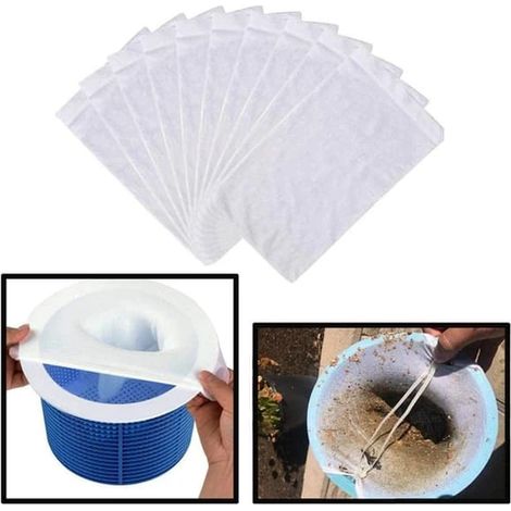 Lot De 20 Chaussettes Filtrantes Pour Piscine - Protection Contre Les Débris - Mousse Anti-poussière Et Anti-salissures - Tissu En Nylon Élastique Résistant