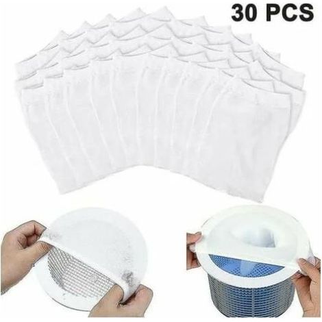 Filtre Pour Skimmer De Piscine, 30 Chaussettes De Skimmer, Pour Retenir Les Feuilles Et Les Débris Et Garder La Piscine Propre-aquaforge