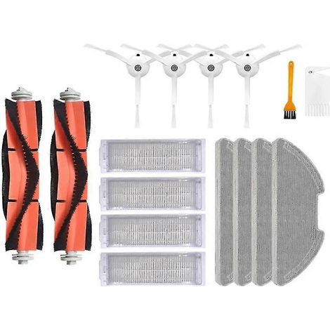 Nouveaux Filtres Hepa, Brosses Latérales Et Principales, Lingettes De Nettoyage Pour Aspirateur Robot Mi Mop 2 Lite Et Mop 2 Pro (mjstl, Mjs)