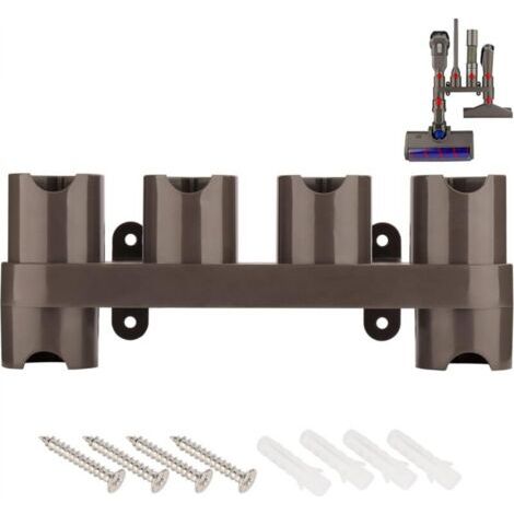 Support Mural Pour Aspirateur Sans Fil Dyson V15, V7, V8, V10, V11, Sv10, Sv11, Station D'Accueil, Rangement Pour Brosses Et Accessoires (6 Compartiments)
