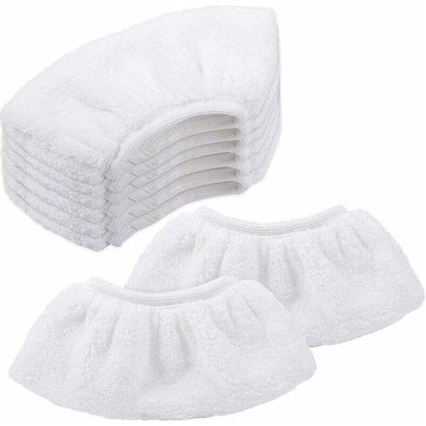 Bonnettes Microfibre Pour Kärcher, Chiffons Pour Buse À Main Accessoire Pour Nettoyeurs Vapeur Sc1/sc2/sc3/sc4/sc5/sv7 Lot De 8，
