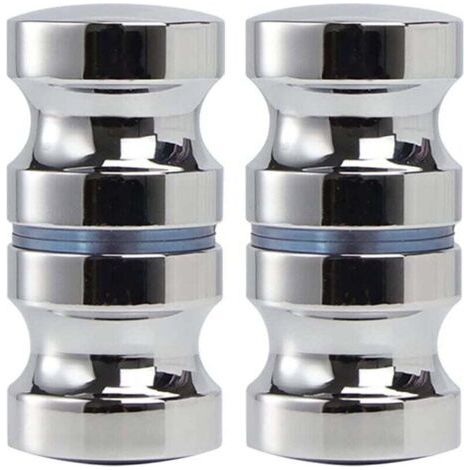 Bunthaus Pa Lot De 2 Boutons De Porte De Douche En Verre - Poignées De Porte En Acier Inoxydable Pour Maison, Bureau, Hôtel