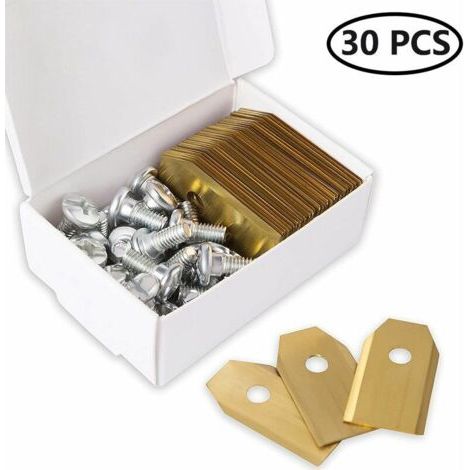 Bunthaus Pa Lames En Acier Inoxydable De Tondeuse Robotique De Remplacement Pour Toutes Les Tondeuses Ă Gazon Robotis 30 Pices