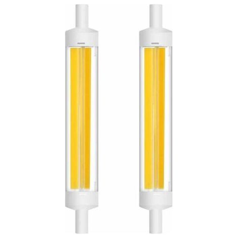 Bunthaus Pa R7s 15w 118mm Ampoule Led Cob Filament Linéaire 360 Degrés J118 Ampoule Projecteur 1200lm Équivalent Ampoule Halogène 120w Blanc Froid (6000k-6500k) (lot De 2) [classe Énergétique A++]