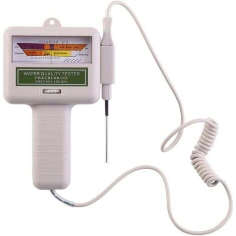Bunthaus Pa Testeur De Qualité D'Eau Numérique 2 En 1 Ph Et Chlore Portable Grand Écran Pour Piscine Spa