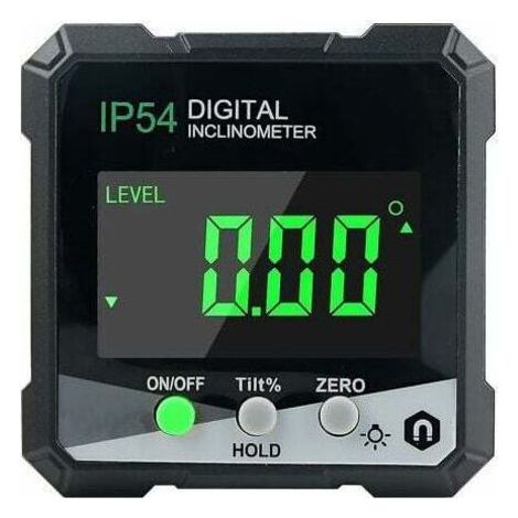 Bunthaus Pa Aiperq Détecteur D'Angle Numérique, Rapporteur/jauge D'Angle Avec Écran Lcd Magnétique 360 ​​° Inclinomètre Numérique Rapporteur Jauge