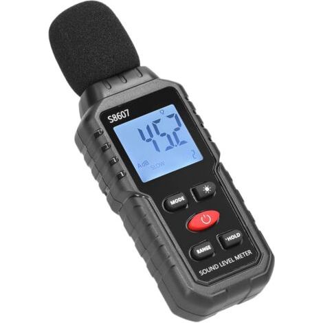 Bunthaus Pa-bewerteter Geräuschdetektor 30–130 Db, Mini-dezibel-überwachungsgerät, Hochpräzises Schallpegelmessgerät, Digitalanzeige Mit Hintergrundbeleuchtung