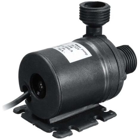 Bunthaus Pa Aiperq Dc12v 5m 800l/h Pompe Submersible Haute Performance À Faible Bruit Buse 4 Points Pompe À Courant Continu Sans Balai, Câble 50 Cm