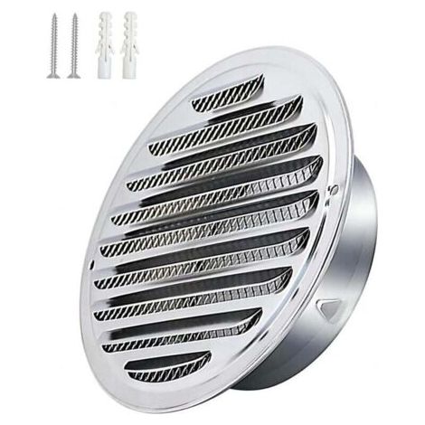 Bunthaus Pa 150 Mm Rundes Edelstahl-lüftungsgitter Für Abgasrohre Mit Moskitonetz