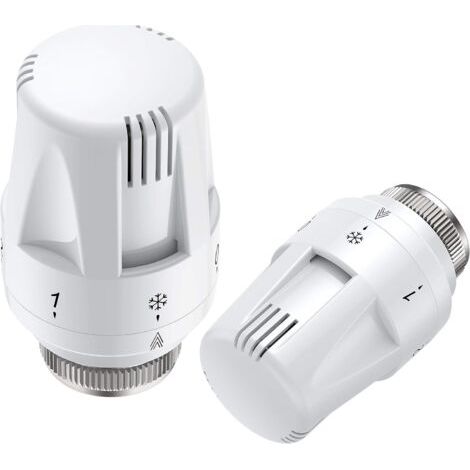 Bunthaus Pa Homgen Lot De 2 Têtes De Thermostat Thermostatiques Pour Radiateur M30 X 1,5 Mm