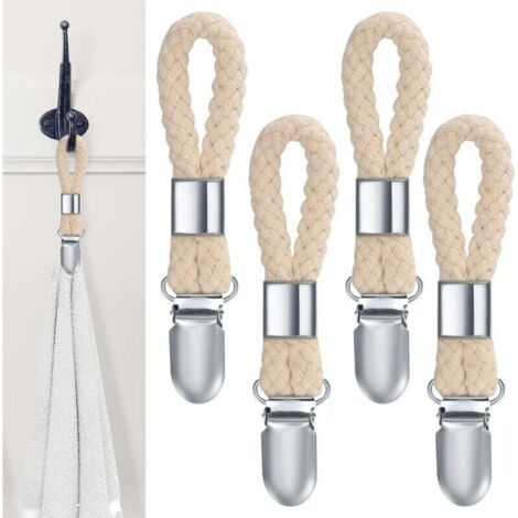 Bunthaus Pa 11,5 X 2,3 Cm, 4 Stück Handtuchklammern, Geschirrtuchhaken, Badezimmer-handtuchhaken, Schrank-handtuchklammern Zum Aufhängen Von Handtüchern Zum Aufhängen Von Geschirrtüchern