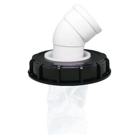 Bunthaus Pa Filtre À Couvercle Ibc, Bouchon De Réservoir Ibc Lavable En Nylon Avec Couvercle, Accessoire De Réservoir Ibc Avec Filtre En Filet Pour 163 Mm Réservoir Eau De Pluie (163mm 45°)