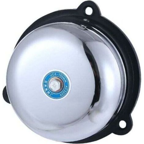 Bunthaus Pa Sonnette Électrique En Acier Inoxydable De 4 Pouces. Type Électrique À Sonnerie Interne Anti-étincelles 220v 10w. Pour Signaux Sonores Et Alarmes Dans Les Grands Lieux Publics--
