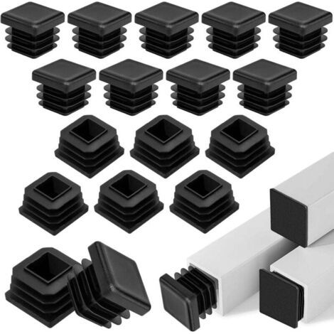 Bunthaus Pa 20 Stück Tappi Per Tubi Quadrati 20x20 Mm, Tappi Per Tubi In Plastica, Tappi Per Tubi Quadrati Neri Con Blade, Tappi Per Tubi Quadrati Per Tubi Metallici, Sedie, Couch, Tavoli Und Scaffal
