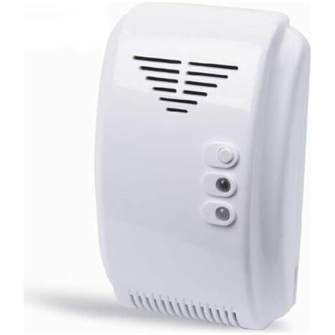 Bunthaus Pa Gasmelder, 12 V Gasmelder, Alarmsensor, Propano, Butano, Glp, Autocaravana Natural, Furgoneta, Farbe Blanco