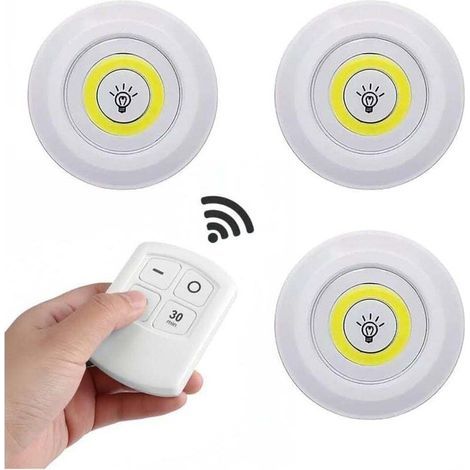 Bunthaus Pa Dieses Set Beinhaltet Eine Ferngesteuerte Lampe, Eine Batteriebetriebene Weiße Led-klebelampe (batterien Nicht Enthalten), Geeignet Für Küchen, Schlafzimmer Oder Badezimmer.