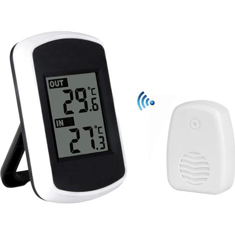 Thermomètre-hygromètre, Thermomètre Numérique Sans Fil Avec Écran Lcd, Mesure De La Température Intérieure Et Extérieure, Testeur Météorologique