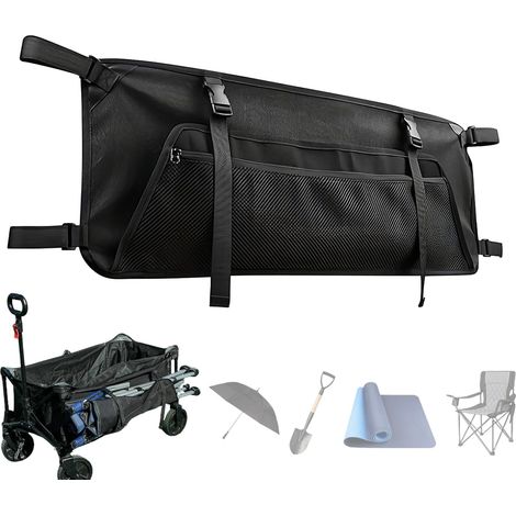 Sac De Rangement Pour Chariot De Camping,organiseur Robuste Pour Équipement De Camping,accessoires De Chariot Compact,sac Latéral Oxford De Capacité,sac De Rangement Étanche,70×15cm