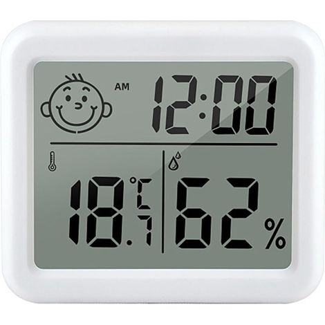 Thermomètre Numérique Grand Écran, Affichage Lcd, Thermohygromètre, Température Et Humidité, Station Météo,-10℃-60℃