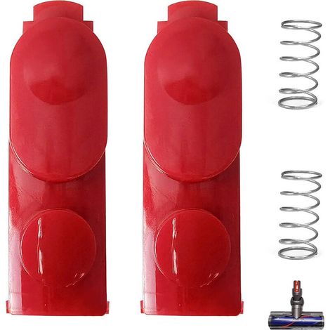 Lot De 2 Pièces De Rechange Pour Aspirateur Dyson V7 V8 V10 V11 V15 - Boutons De Verrouillage À Clip Avec Ressort À Entraînement Électrique - Ouylaf