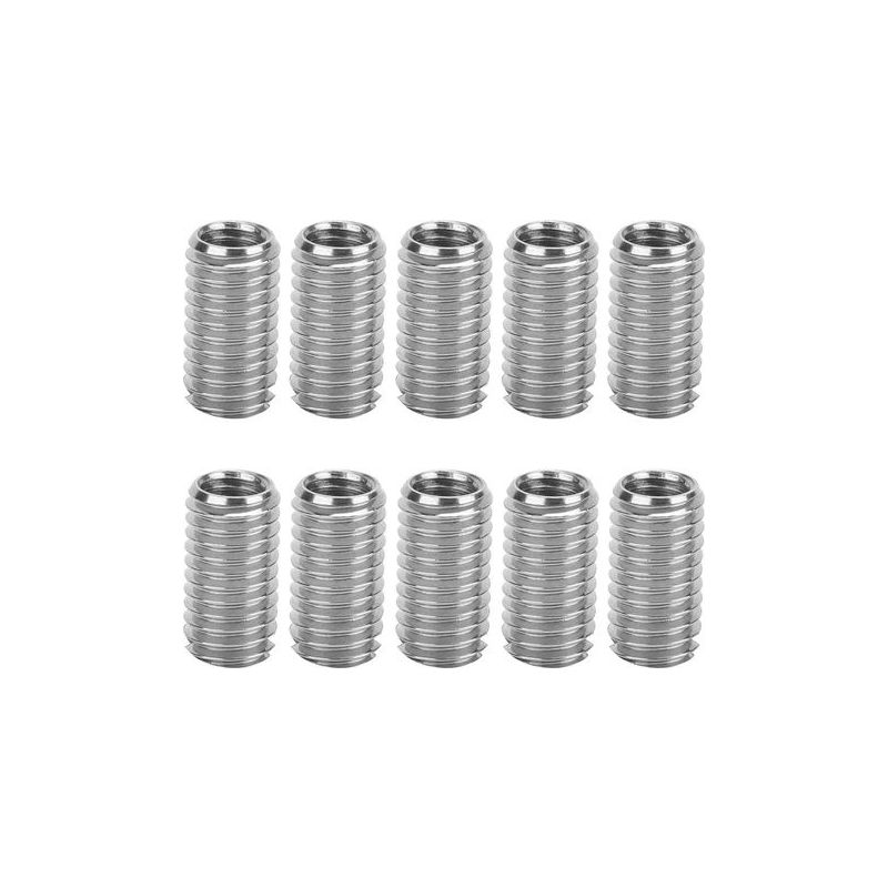 10 Stück, M6 Innengewinde 1,0, M8 Außengewinde 1,25, 15 Mm Glühgewinde Mit Schlitz