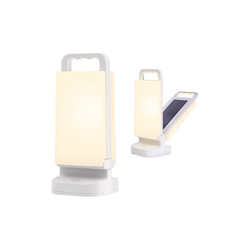 Wiederaufladbare Solar-campinglampe, Tragbare Campinglaterne Mit Einstellbarer Helligkeit, 4400mah Powerbank, Wasserdichte (ipx4) Led-campinglampe Für Camping, Angeln Und Wandern.