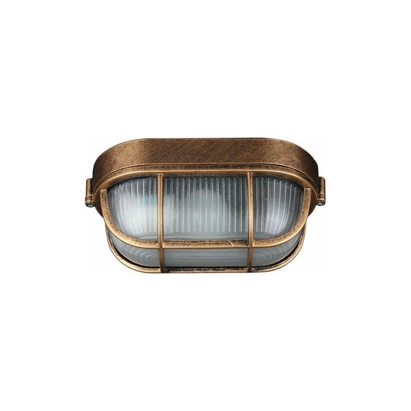 Außenwandleuchte, Ovale Wandleuchte Aus Aluminiumdruckguss, Wandleuchte Im Vintage-industrie-stil Im Maritimen Stil, Bootslampe, Wanddekoration Für Terrasse/flur