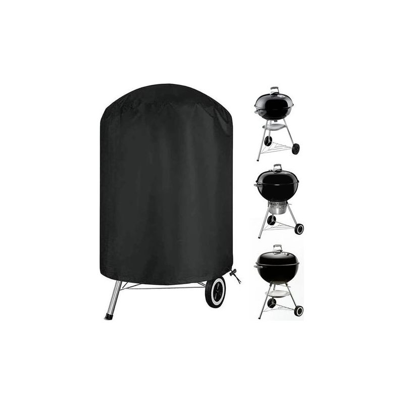 Holzkohlegrillabdeckung, Wasserdicht Und Strapazierfähig, Runde Grillabdeckung, Passend Für Die Meisten Holzkohlegrills – 70 X 70 Cm