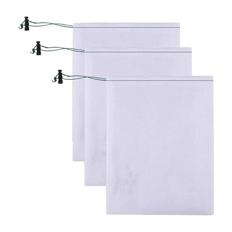 Set Mit 3 Poolreinigungsbeuteln 55x35cm Feinmaschige Filterbeutel Poolpflege Für Laubbläser Teichfilter