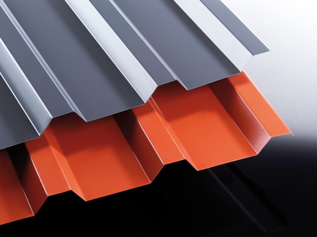 Stahltrapezplatte 207/35 0,4mm 1070x150-9000mm,versch.farben