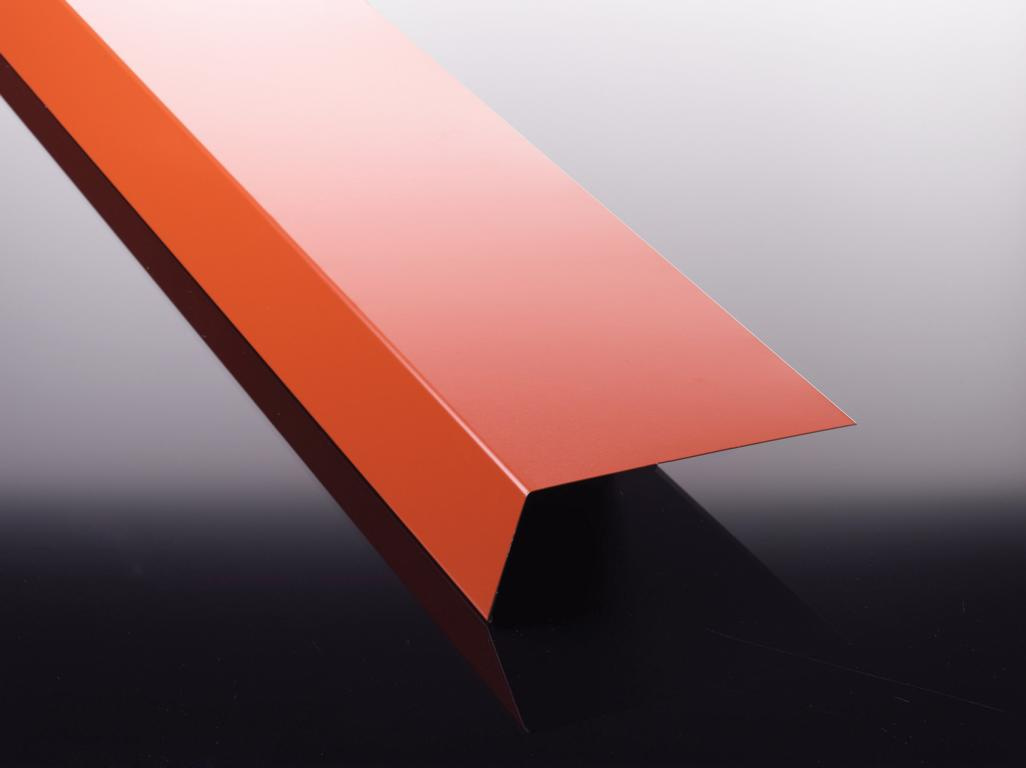 Rinneneinhang Polyester 0,63mm 60x150x500-3500mm,versch.farb