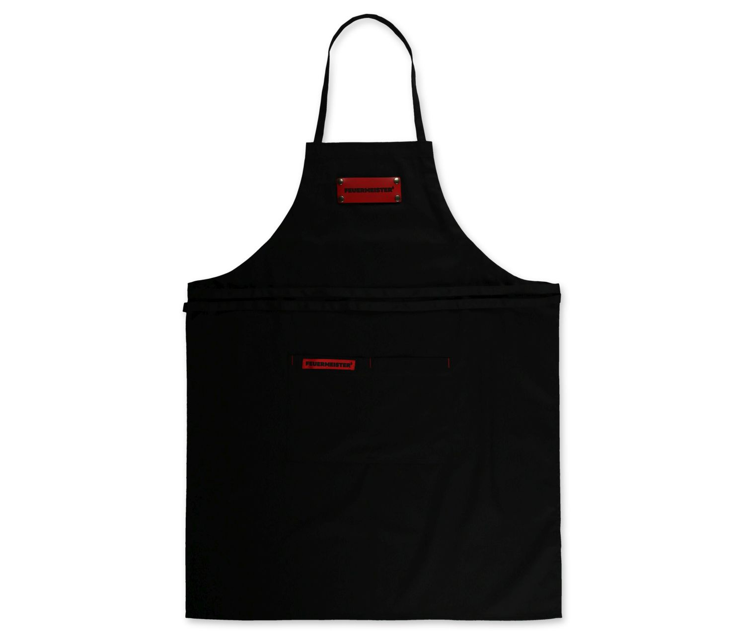 Feuermeister® Textilschürze Schwarz,mit Taschen Und Emblem