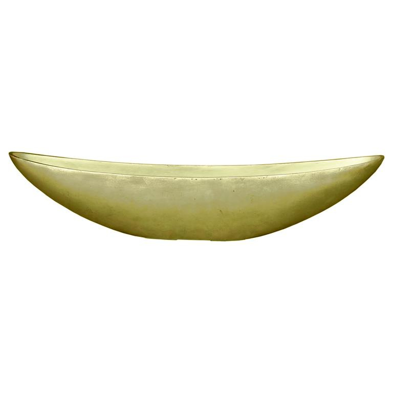 Dekoschale ""magna"", Augenform Fb. Gol Polystone 65x13,5h15 Cm