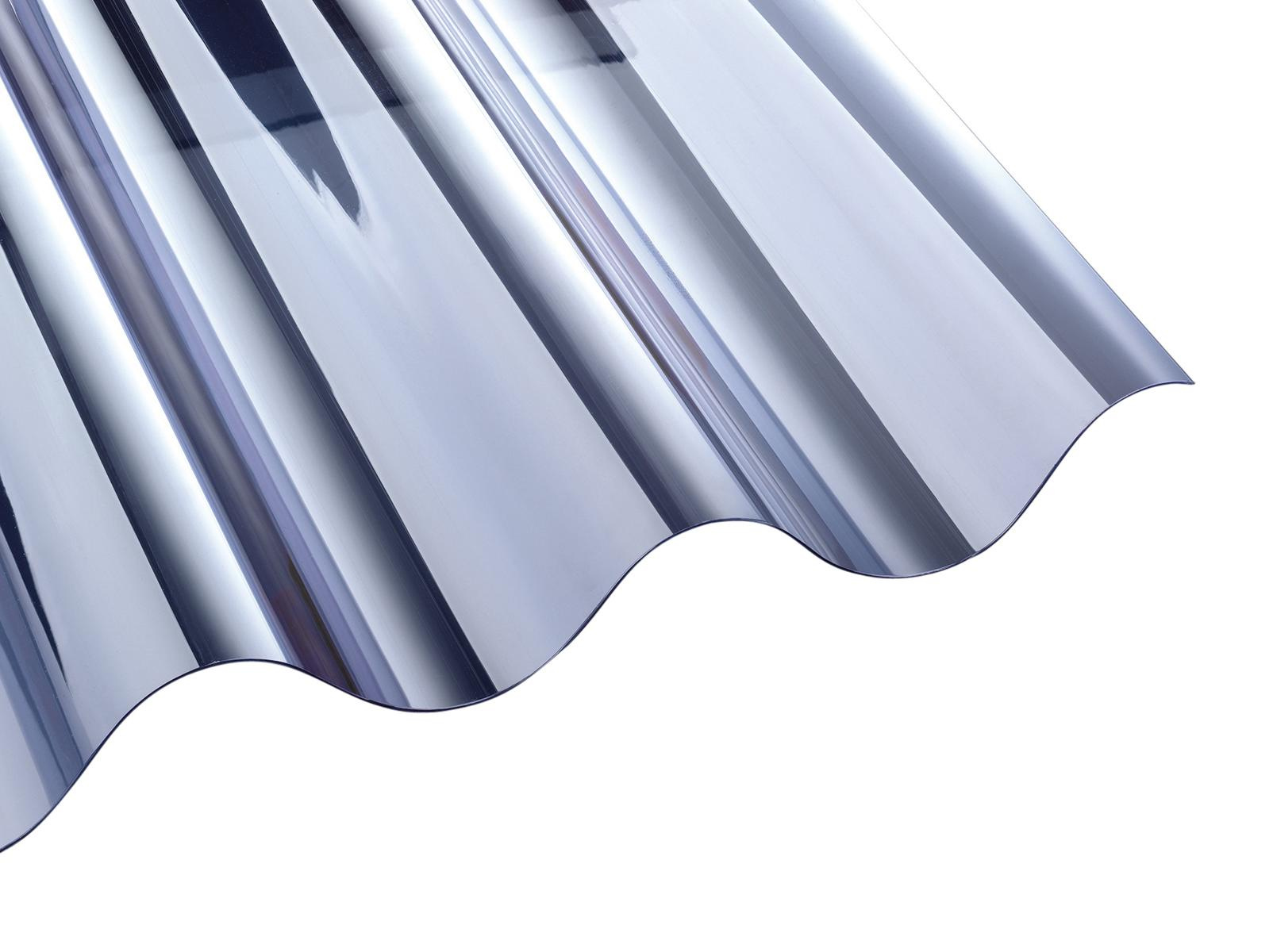 Pvc Wellplatte 177/51 Welle 6 1100 X 1250 X 1,2 Mm, Glasklar