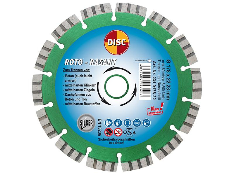 Dia-ts Roto-rasant 180x22,2 10 Mm Turbosegmente