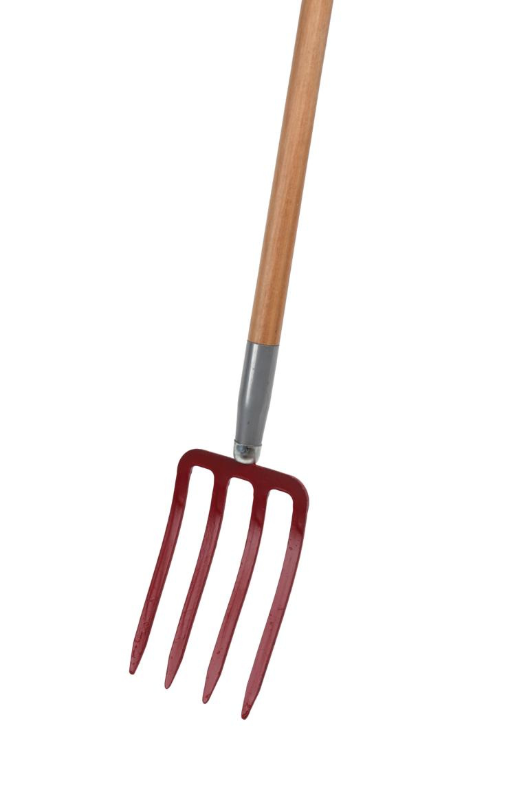 Spatengabel Classic 4 Zinken, Mit T-stiel