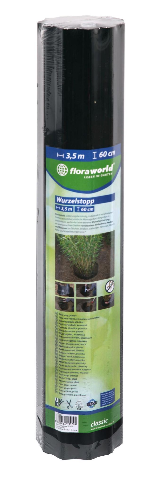 Wurzelsperre Classic 3,5x0,6 M, Schwarz, Rolle