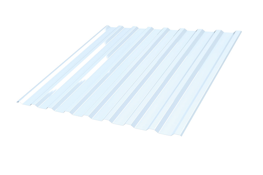 Lichtplatte Trapezprofil 1138x1000mm 0,90mm Pvc Glaskl.
