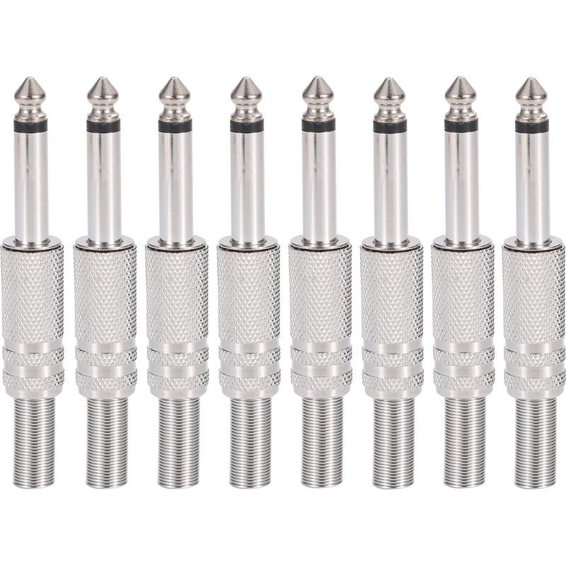 8-teiliger Audiostecker, 6,35-mm-klinkenstecker, Mono-ts, Lötbar, Gitarrenlautsprecher-mikrofonkabel