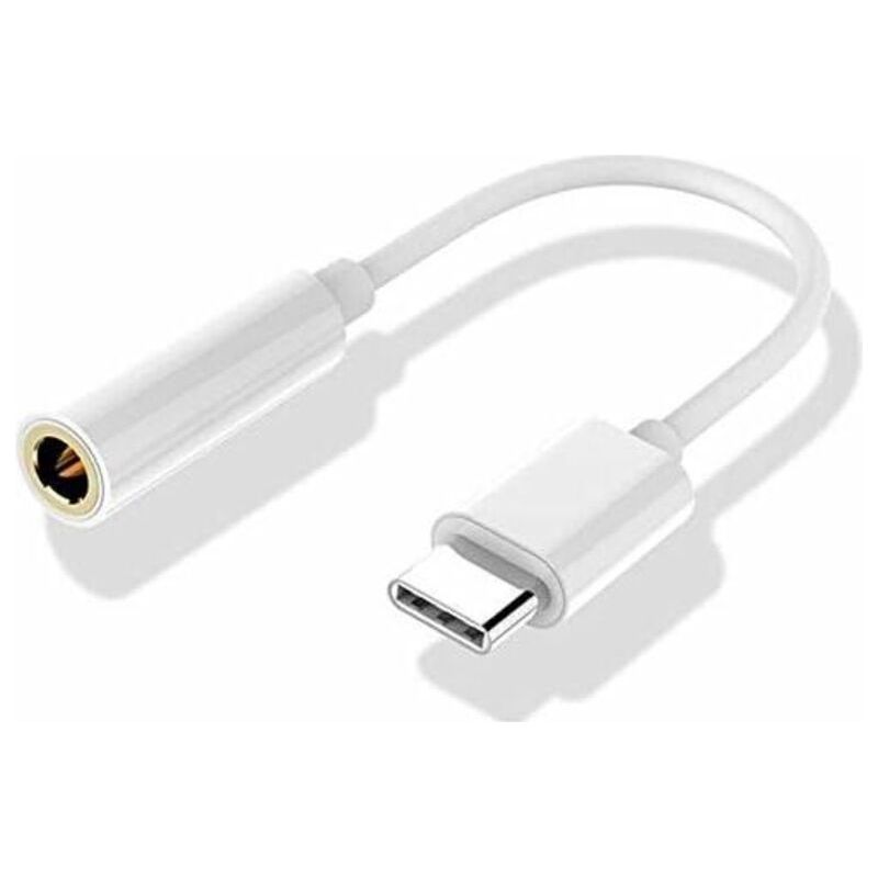 Rhg Usb-c Auf 3,5-mm-kopfhöreradapter, Usb Typ-c Auf 3,5-mm-klinkenstecker Aux-audioadapter, Mikrofonanschlusskabel Für Huawei P20 / P20 Pro / P30 / P30 Pro, Xiaomi 6/8, Mix 2/3, Oneplus 6t (60 Cm)