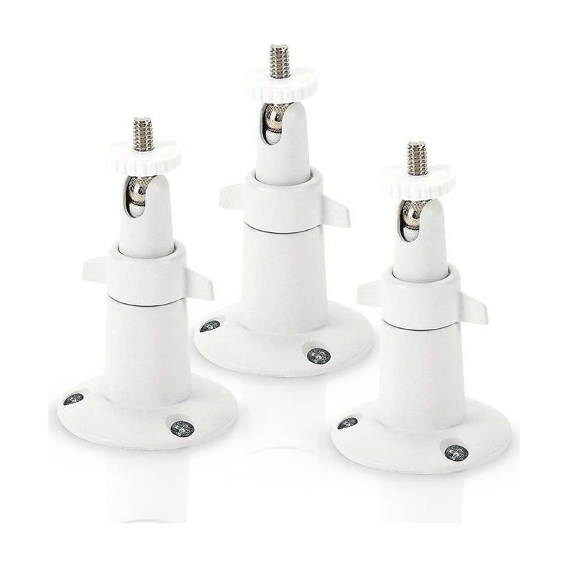 Ecleanfy - Metall-wandhalterung Für Arlo Smart-sicherheitskamera - Verstellbare Innen-/außenhalterung (3er-pack, Weiß)